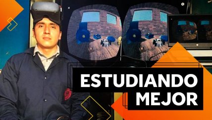 Él creó un juego de realidad virtual para que los estudiantes aprendan como si estuvieran en el salón