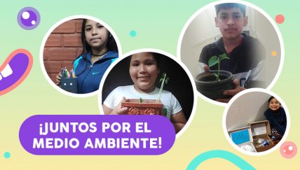 Niños y niñas del proyecto Mi cole, mi hogar te enseñan a cómo cuidar el medio ambiente