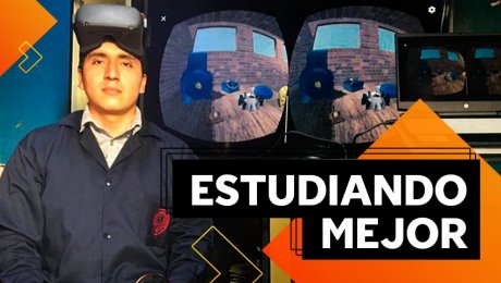 Él creó un juego de realidad virtual para que los estudiantes aprendan como si estuvieran en el salón