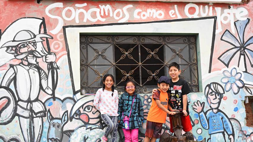 El Quijote y su manchita