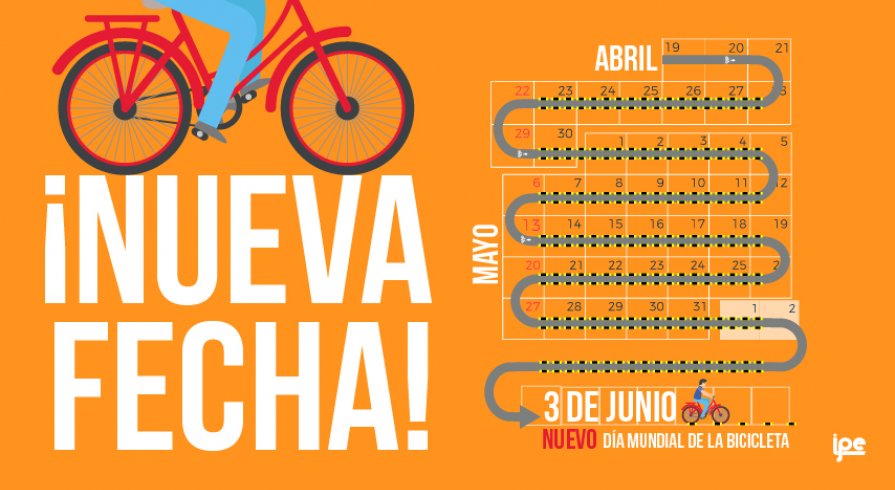 El Día Mundial de la Bicicleta se mudó de fecha por esta razón