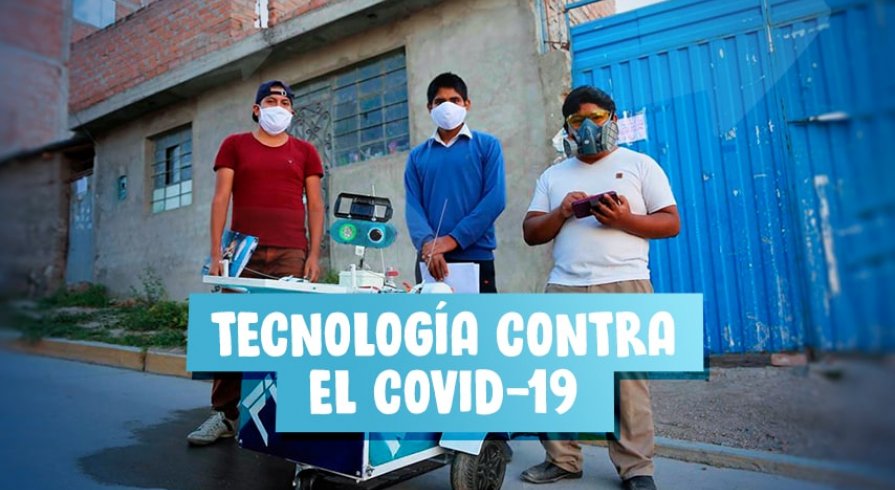 Chicos ayacuchanos fabricaron un robot para atender a pacientes con coronavirus