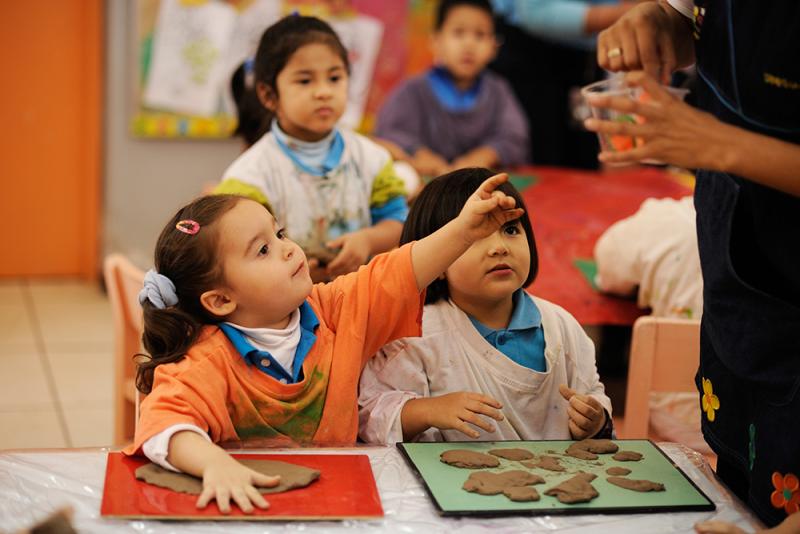 Arte para niños en edad preescolar. Créditos de la foto: Canal IPe